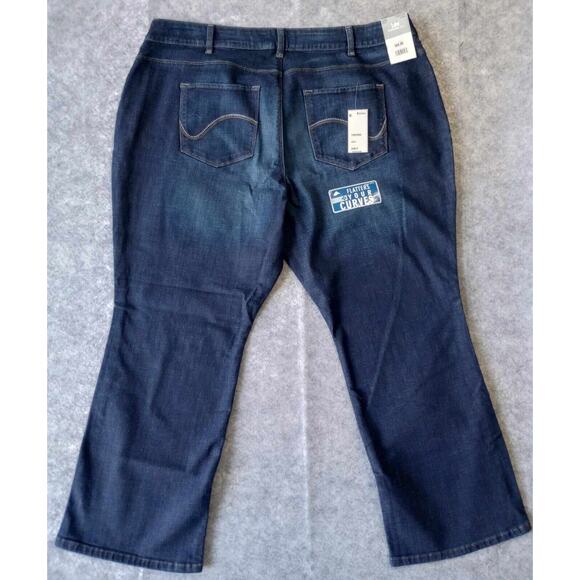 Lee Platinum Label Jeans Curvy Fit Midrise Bootcut Higher In Back Womens 24W P - Picture 1 of 9